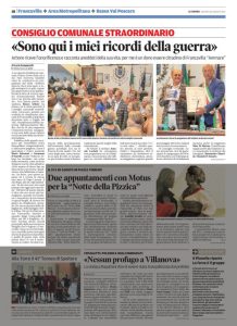 il Centro - 10 Agosto 2017 - Arbore - Sono qui i miei ricordi della guerra